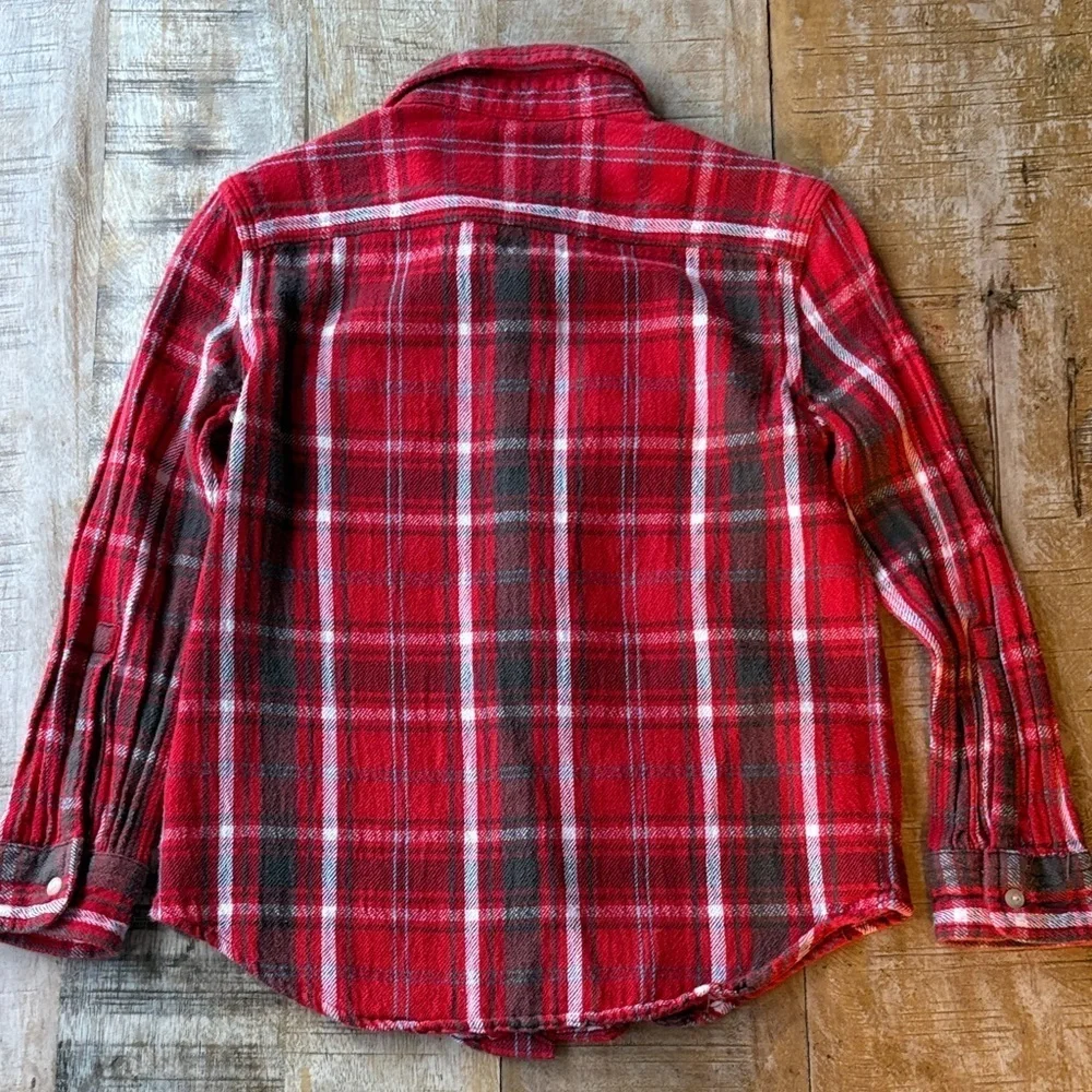 Ralph Lauren Boys Red Plaid Shirt size 6